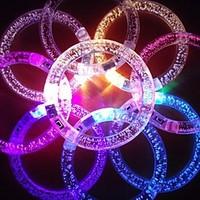 RGB LED Flashing Bracelet Design Acrylic Party LED Light Stick(Random Color x1pcs)