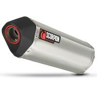 RHA100SEO - Scorpion Serket Stainless Oval Exhaust - Honda CBF 600 06-11