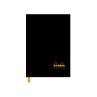 rhodia business book a5 casebound hard back notebook black 3 pack