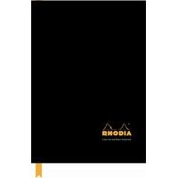 rhodia business a4 casebound hard back note book black 3 pack