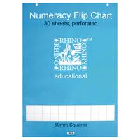 rhino renfc numeracy flipchart pad pack of 5