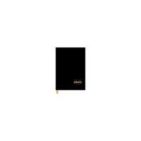 Rhodia A4 Business Book Casebound Hard Back Ruled Black Pack of 3
