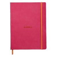 rhodiarama soft cover 190x250mm 160 pages raspberry notebook 117512c