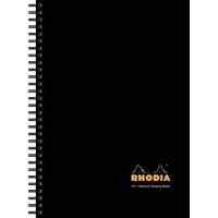 Rhodia Meeting Book A4plus Wirebound Hard Back Black - 3 Pack
