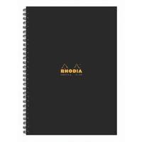 Rhodia Meeting A4 Book Wirebound Hardback Black 160 Pages Pack of 3