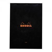 Rhodia A4 Refill Pad 80 Sheet Ruled Margin Stapled Headbound Black