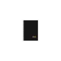 Rhodia A5 Business Book Wirebound Hard Back Ruled Margin Black Pack of