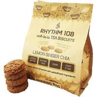 rhythm 108 lemon ginger chia ooh la la tea biscuit 160g