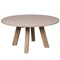 RHONDA ROUND DINING TABLE in Untreated Oak