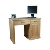 Rhone Solid Oak Single Pedestal Computer Desk