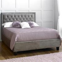 rhea king upholstered bed frame silver choose set