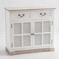 Rhode Island Distressed White Painted Sideboard