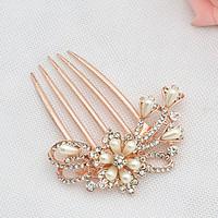 rhinestone alloy imitation pearl headpiece wedding special occasion ha ...