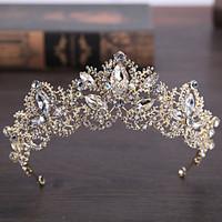 Rhinestone Alloy Headpiece-Wedding Tiaras 1 Piece