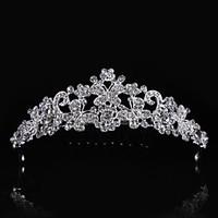 Rhinestone Alloy Headpiece-Wedding Tiaras 1 Piece