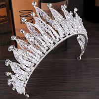 rhinestone alloy headpiece wedding tiaras 1 piece