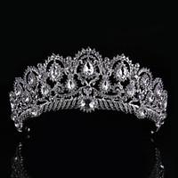 Rhinestone Alloy Headpiece-Wedding Tiaras 1 Piece