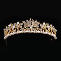 Rhinestone Alloy Imitation Pearl Headpiece-Wedding Tiaras 1 Piece