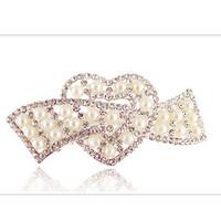 Rhinestone Alloy Imitation Pearl Headpiece-Wedding Special Occasion Casual Barrette 1 Piece