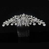 Rhinestone Headpiece-Wedding Special Occasion Casual Office Career Tiaras Hair Combs 1 Piece