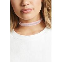 Rhinestone Ribbon Choker