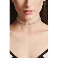 rhinestone chainmail choker