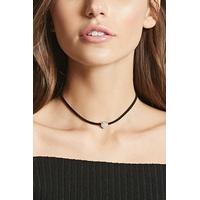 Rhinestone Heart Choker