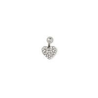 Rhinestone Heart Belly Ring