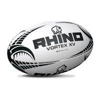 rhino votex xv rugby ball black