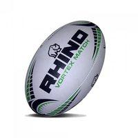Rhino Vortex Match Ball Rugby Ball - Green/Black