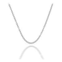 rhodium plated 16 18 sterling silver trace chain