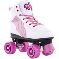 Rio Roller Pure White/Pink Quad Roller Skates - UK JNR 13