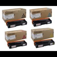 Ricoh 40754 (BK/C/M/Y) Original Black & Colour Toner Cartridge 4 Pack