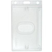 Rigid Frosted Polycarbonate - Badge Holder Vertical-pack 100