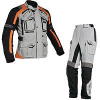 Richa Touareg Motorcycle Jacket & Trousers Orange Grey Kit