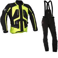 Richa Touring C-Change Motorcycle Jacket & Trousers Fluo Yellow Black Kit