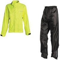 Richa Rain Vent Waterproof Motorcycle Jacket &amp; Trousers Fluo Yellow Black Kit