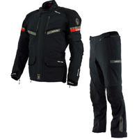 Richa Atlantic GTX Motorcycle Jacket & Trousers Black Kit