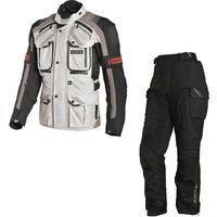 richa touareg motorcycle jacket amp trousers grey black kit