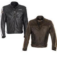 richa retro racing leather motorcycle jacket