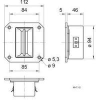 ribbon tweeter visaton mht 12 150 w 8 