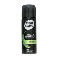 Right Guard Total Defence 5 Fresh Deodorant Travel Size 50ml
