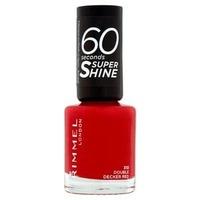 Rimmel Nail Polish 60 Second Double Decker Red 8ml, Red