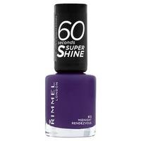 rimmel nail polish 60 second midnight rendezvou 8ml purple