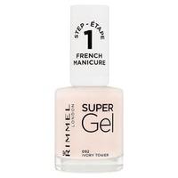 rimmel london super gel french manicure ivory tower 092 white