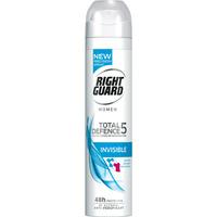 right guard female anti perspirant 250ml total defence 5 invisible