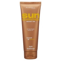 Rimmel London Instant Tan Sun Shimmer Wash Off Medium Matte 125ml