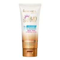 rimmel sun shimmer in shower self tan hydrating lotion 200ml