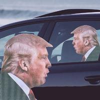 Ride With Trump Car Sticker