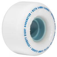 Ricta Clouds Skateboard Wheels - White/Blue (Pack of 4)